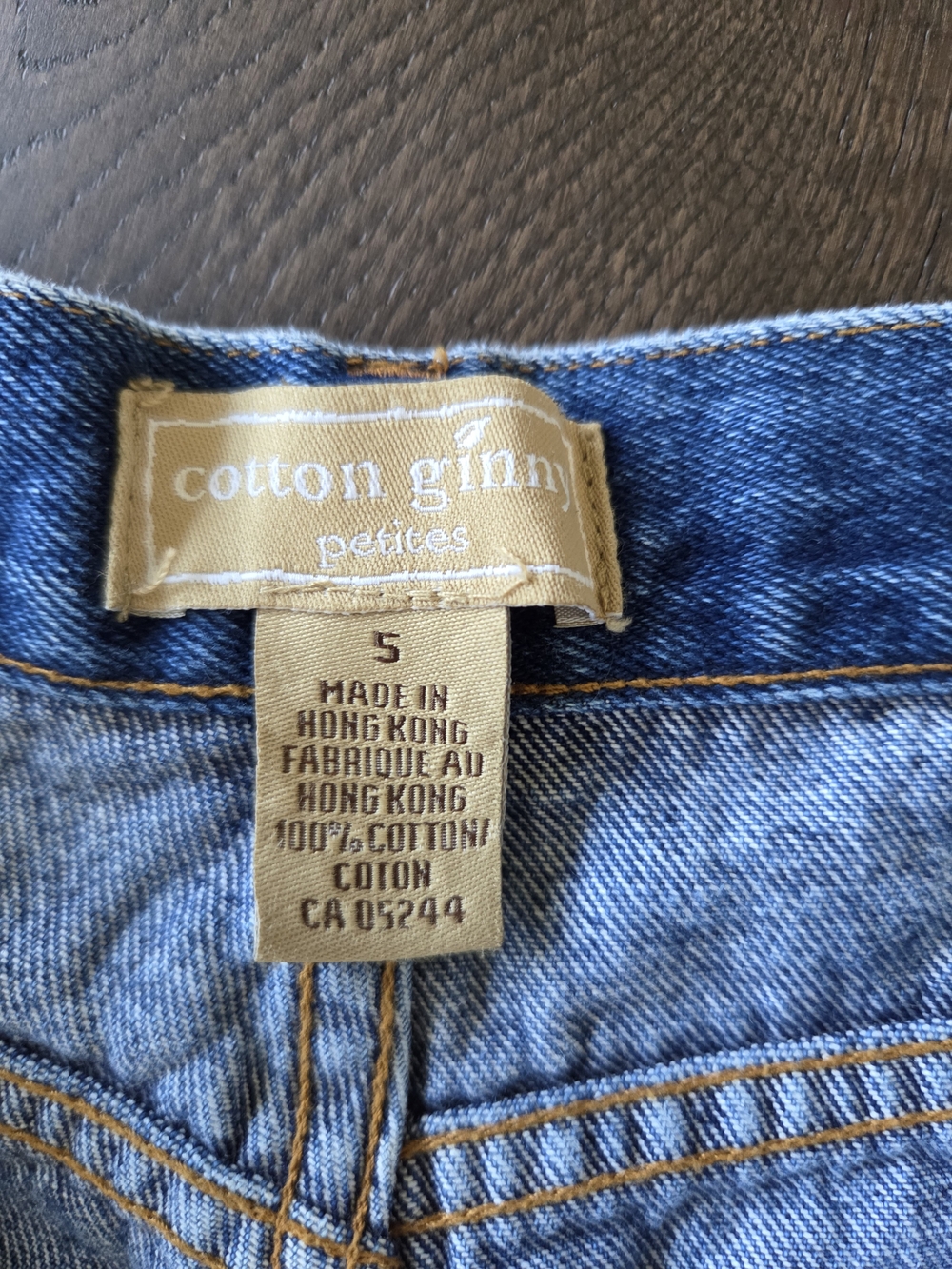 Cotton Ginny Petites Women's Straight-Leg Blue Denim Jeans